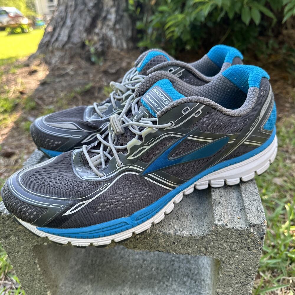 Brooks Ghost 8 Men’s 11.5 Running - Anthracite (Gray) / Methyl Blue - 30
